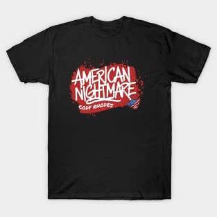 Cody Rhodes, typografi, american nightmare T-Shirt